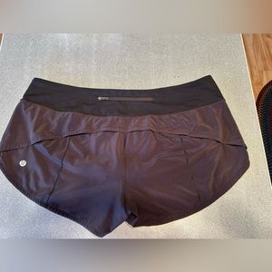Lululemon Speed Up Lined shorts.